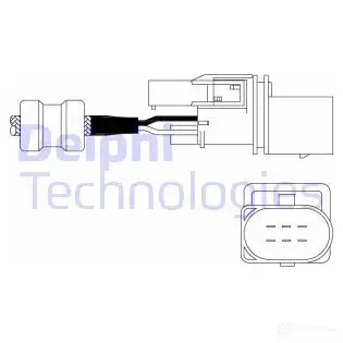 Лямбда зонд, кислородный датчик DELPHI ES11014-12B1 939350 3JUMAGB ES1 1014 изображение 0