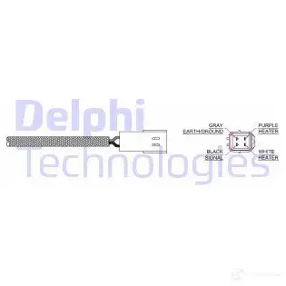 Лямбда зонд, кислородный датчик DELPHI 939636 PA N691N 5012759499924 ES20170-12B1 изображение 0