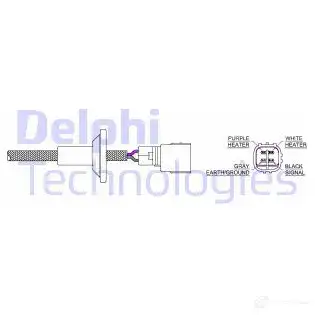 Лямбда зонд, кислородный датчик DELPHI 1437335965 ES20324-12B1 B663 X1