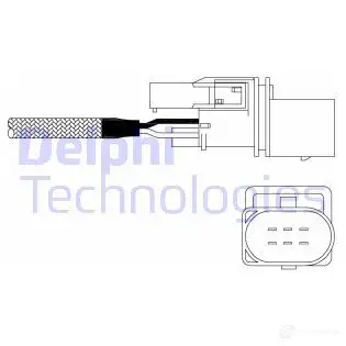 Лямбда зонд, кислородный датчик DELPHI KR35WE 939352 ES11022-12B1 ES1102 2