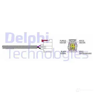 Лямбда зонд, кислородный датчик DELPHI es2022811b1 939728 CO5MM E S20228