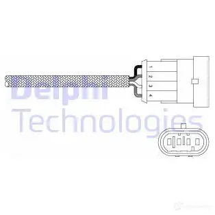 Лямбда зонд, кислородный датчик DELPHI H3V0F5 ES20344-12B1 939833 ES20 344
