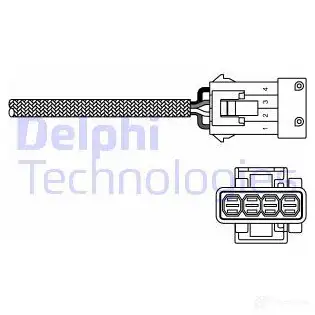 Лямбда зонд, кислородный датчик DELPHI 939750 ES20255-12B1 ES202 55 C6YZH6J