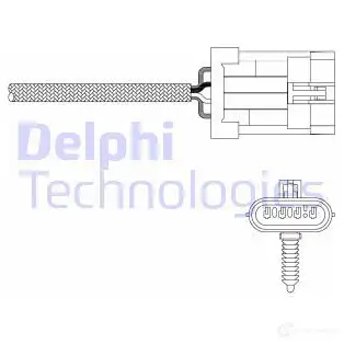 Лямбда зонд, кислородный датчик DELPHI W4JW830 939824 ES20335-12B1 E S20335