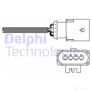 Лямбда зонд, кислородный датчик DELPHI X8UZC ES20 303 ES20303-12B1 939788