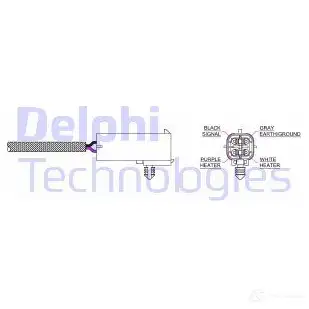 Лямбда зонд, кислородный датчик DELPHI 939430 5012759500484 0T02 Z ES20016-12B1