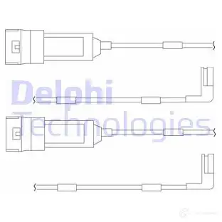 Датчик износа тормозных колодок DELPHI LZ0114 5012759094594 E6G H2M1 953236 изображение 0