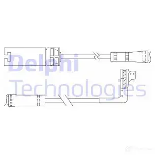 Датчик износа тормозных колодок DELPHI 5012759474785 953327 M25 LWA1 LZ0214
