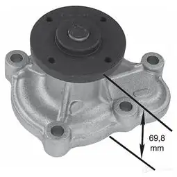 Водяной насос, помпа DELPHI wp1526 966904 5012759122341 7V 5N2