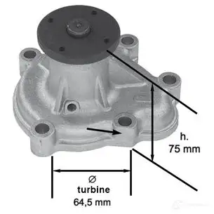 Водяной насос, помпа DELPHI GKU5F 22 wp1888 967070 5012759125144