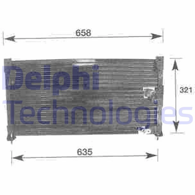 Радиатор кондиционера DELPHI 6133528 TSP0225277 ZUB1X 21