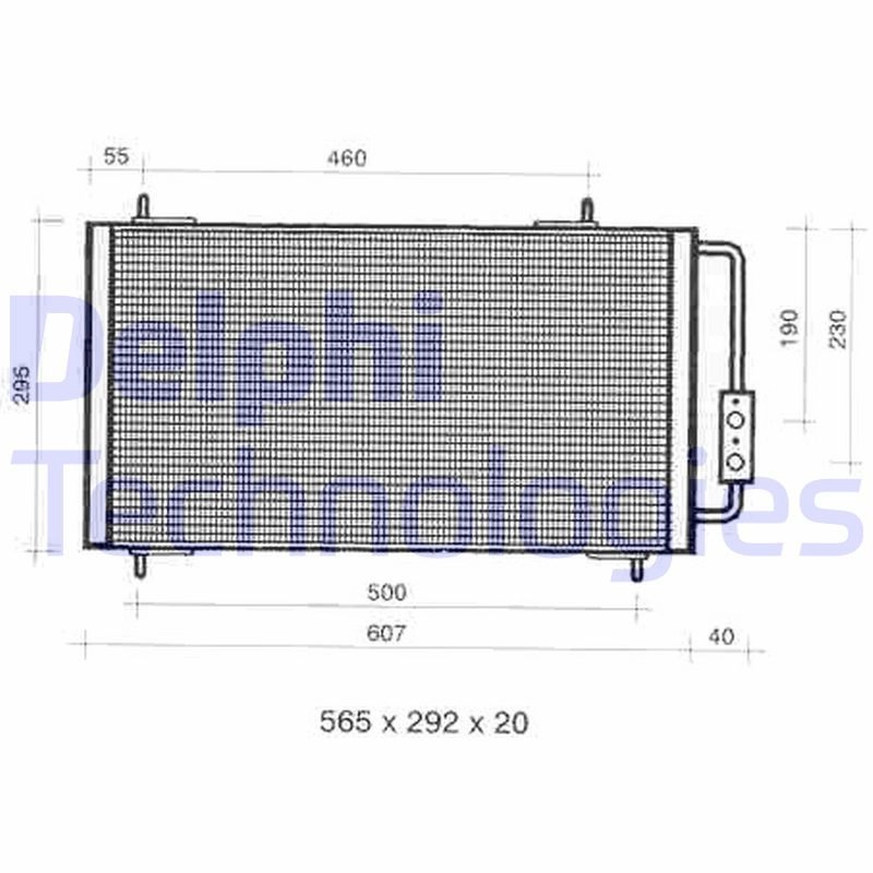 Радиатор кондиционера DELPHI AFH XW TSP0225331 1423298599