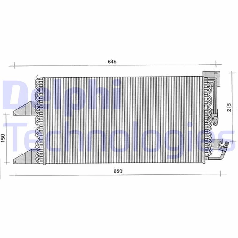 Радиатор кондиционера DELPHI 12MU OA5 TSP0225417 6133520