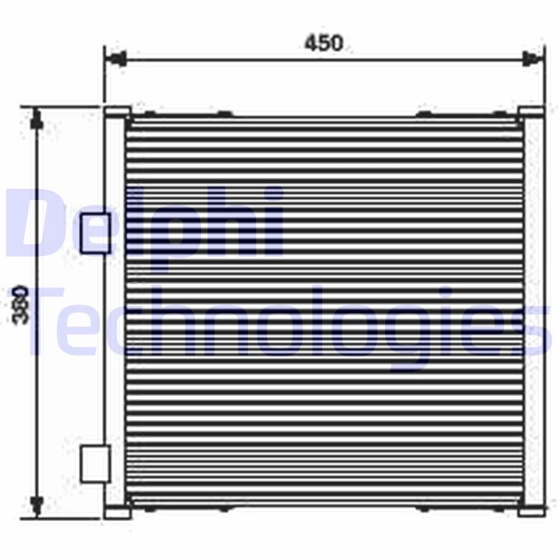 Радиатор кондиционера DELPHI 6133524 SXF1F 5 TSP0225420
