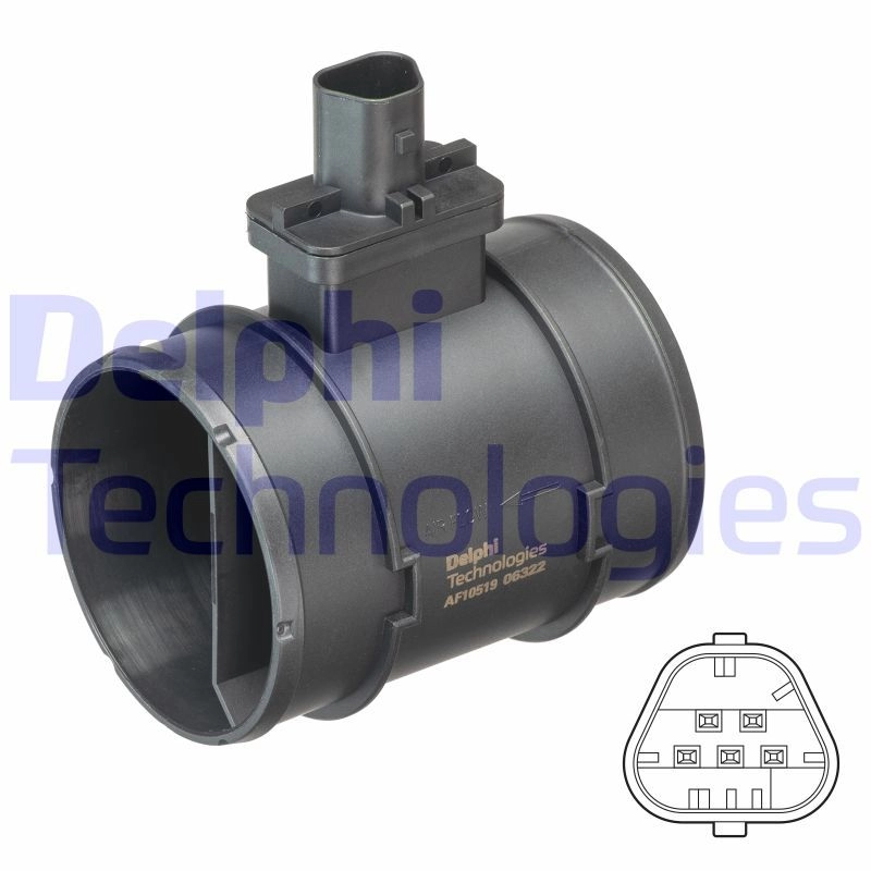 Расходомер воздуха DELPHI 1440136082 GD J7A AF10519-12B1