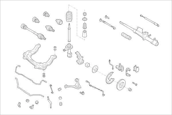 Подвеска колеса DELPHI OE-AUDI-000001116-F 1425092705 WSB OQQ3