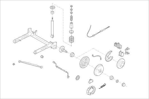 Подвеска колеса DELPHI DU36C8 9 1425092716 OE-AUDI-000001125-R