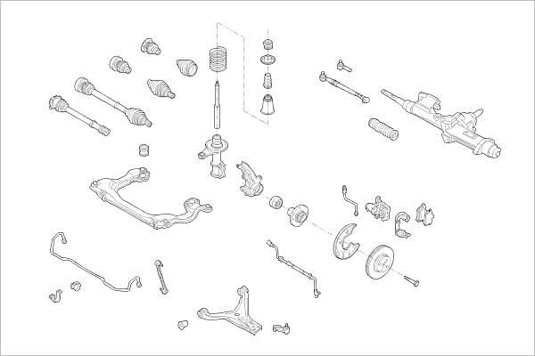 Подвеска колеса DELPHI M 8ZOO9 1425092733 OE-AUDI-000001393-F изображение 0