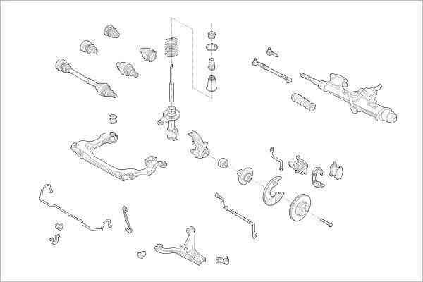 Подвеска колеса DELPHI OE-AUDI-000001394-F 1425092735 DZ1 YZFN