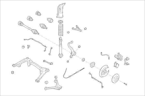 Подвеска колеса DELPHI OE-AUDI-000001409-R VACUY Q 1425092754