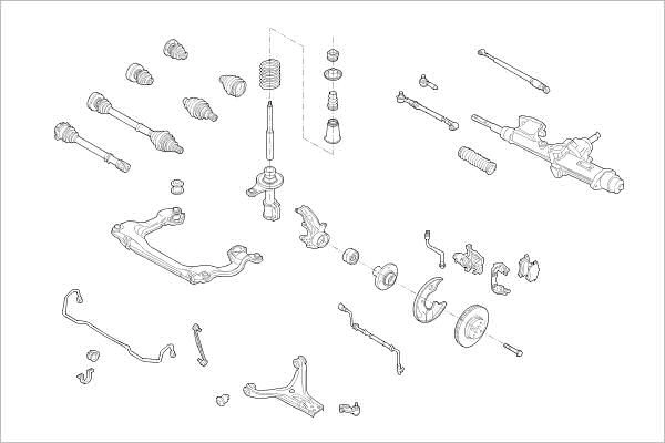 Подвеска колеса DELPHI D 2WW37 1425092771 OE-AUDI-000001446-F
