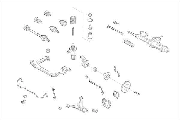 Подвеска колеса DELPHI 1425092799 7P UTJ OE-AUDI-000004665-F