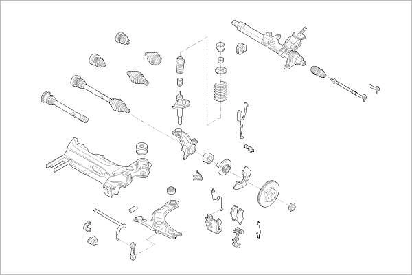 Подвеска колеса DELPHI OE-AUDI-000005602-F 1425092851 E9 84DX
