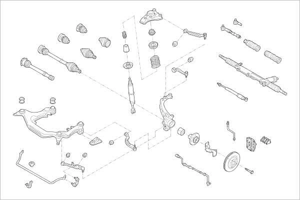 Подвеска колеса DELPHI 1425092871 OE-AUDI-000008885-F I CTX1 изображение 0