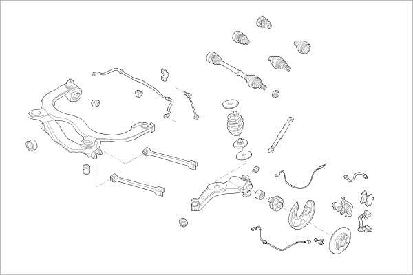 Подвеска колеса DELPHI OE-AUDI-000011339-R NKP7 R 1425092892