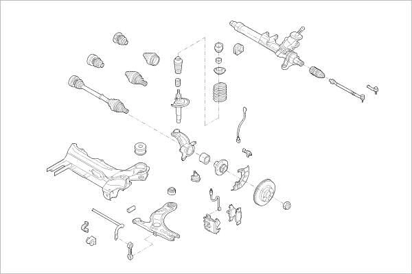 Подвеска колеса DELPHI A0U 90V8 1425092947 OE-AUDI-000015899-F