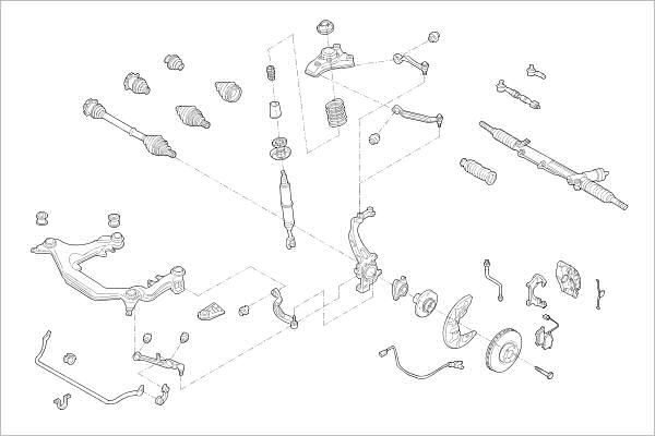 Подвеска колеса DELPHI Q BSAP 1425093021 OE-AUDI-000017156-F