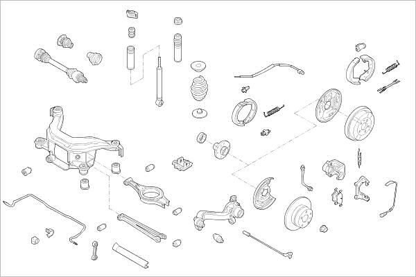 Подвеска колеса DELPHI 1425093048 DR P9X2L OE-BMW-000000051-R
