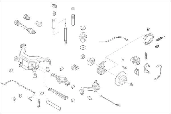 Подвеска колеса DELPHI OE-BMW-000000054-R N4NIJM 8 1425093054