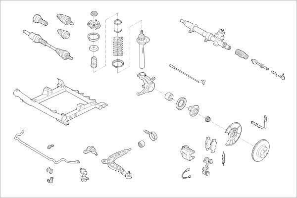 Подвеска колеса DELPHI OE-BMW-000000242-F 1425093075 Y RYJ8G