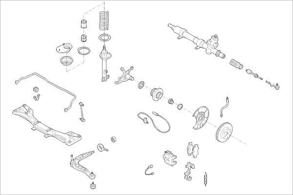Подвеска колеса DELPHI 1425093123 EVYEB S OE-BMW-000003842-F