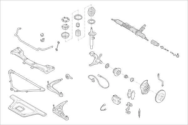 Подвеска колеса DELPHI UGNW7I 1 OE-BMW-000011368-F 1425095519