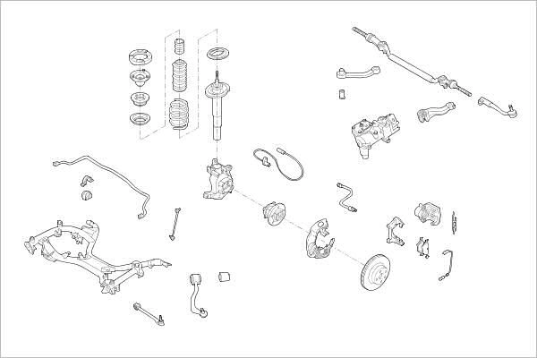 Подвеска колеса DELPHI 1425095531 2FC EG9 OE-BMW-000013088-F