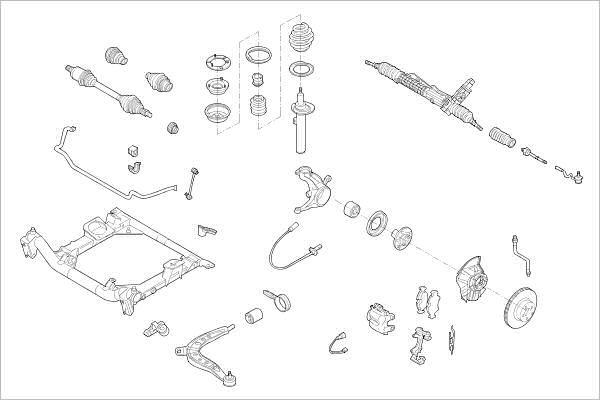 Подвеска колеса DELPHI 1425095561 IOV2A B OE-BMW-000014802-F