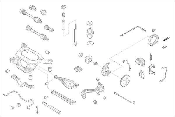Подвеска колеса DELPHI 5FFZ 9A8 1425095566 OE-BMW-000014921-R