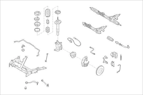 Подвеска колеса DELPHI K3WFHU Q 1425095583 OE-BMW-000015271-F изображение 0