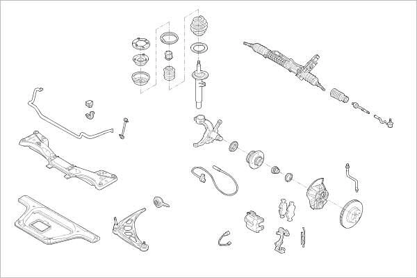 Подвеска колеса DELPHI OE-BMW-000015449-F 1425095591 VFS IZF