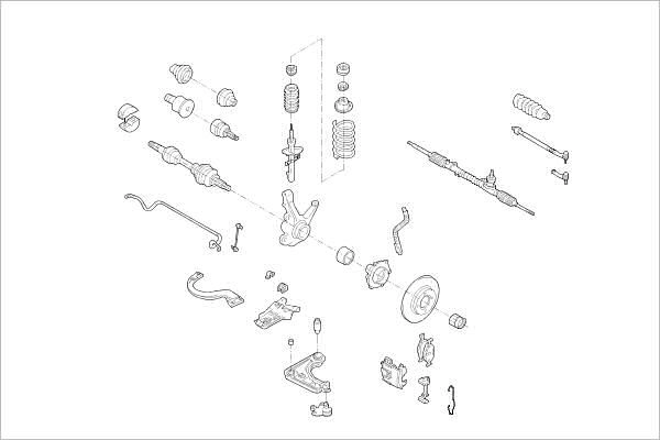Подвеска колеса DELPHI OE-FORD-000001081-F R OQ4T 1425095691