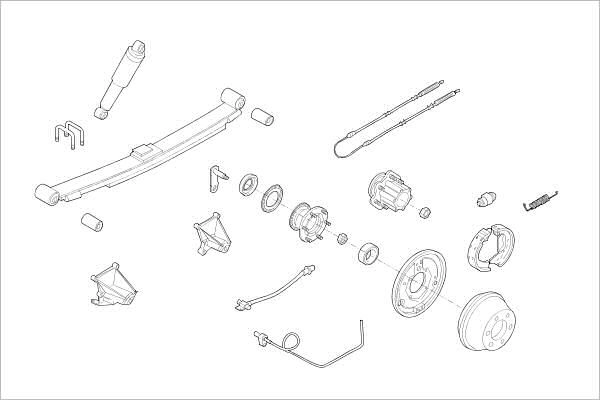 Подвеска колеса DELPHI OE-FORD-000001106-R 1425095698 NC DFI