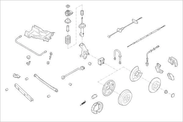 Подвеска колеса DELPHI OE-FORD-000001307-R 5P4T0N U 1425095722
