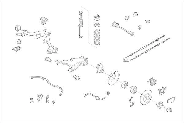 Подвеска колеса DELPHI OE-FORD-000001343-R 1425095730 T NRBDNM