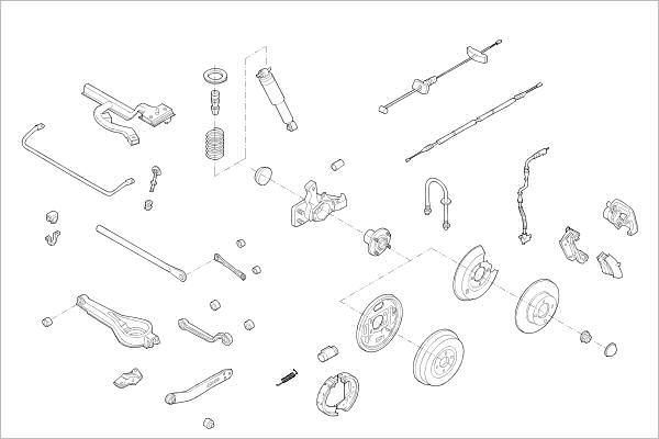Подвеска колеса DELPHI 1425095738 7YRO 86 OE-FORD-000001591-R
