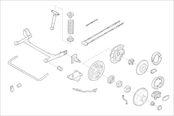 Подвеска колеса DELPHI 1425095766 OE-FORD-000003899-R ZD5Z25 4