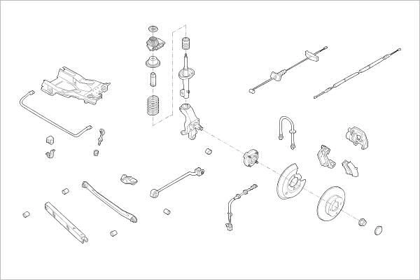 Подвеска колеса DELPHI 1425095788 YO GLL OE-FORD-000003915-R