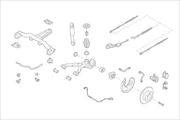 Подвеска колеса DELPHI 5 FG06 1425095806 OE-FORD-000004716-R