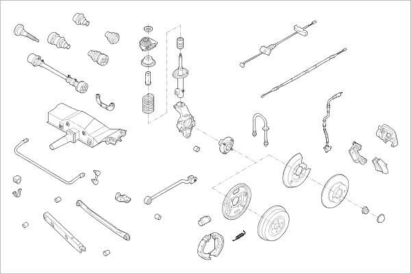 Подвеска колеса DELPHI 1425095810 OE-FORD-000004827-R Q34 ZNNG